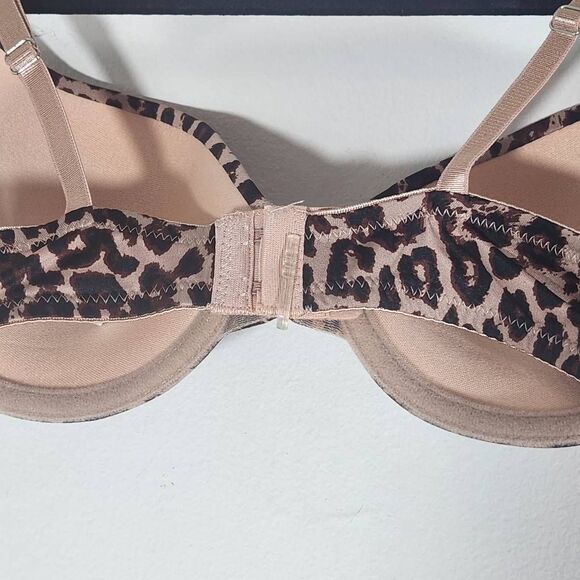 Frederick's of Hollywood Leopard Print Push-Up Bra Size 36C NWT Lingerie Shower - Picture 5 of 12